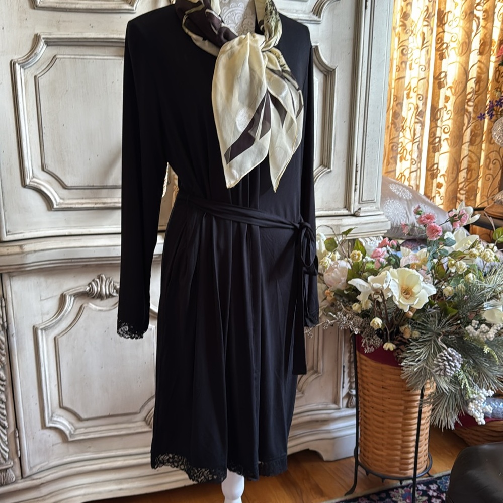 Elegant Black Wrap Dress